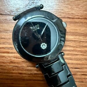 Rado Black Smartwatch with Diamond Accent